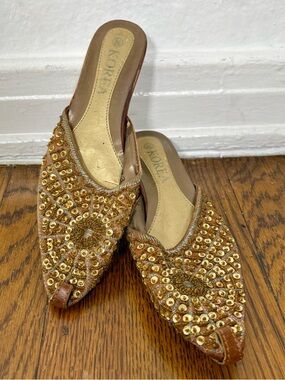 Y2k Vintage Beaded Mules